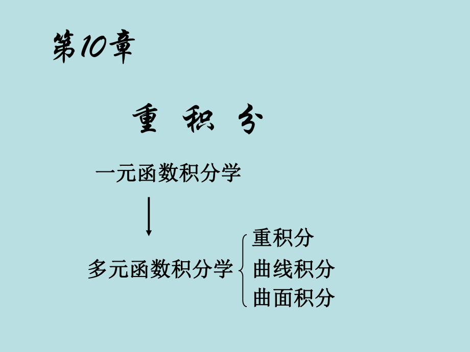 高等数学课件：10.1 重积分概念和性质.ppt_第1页