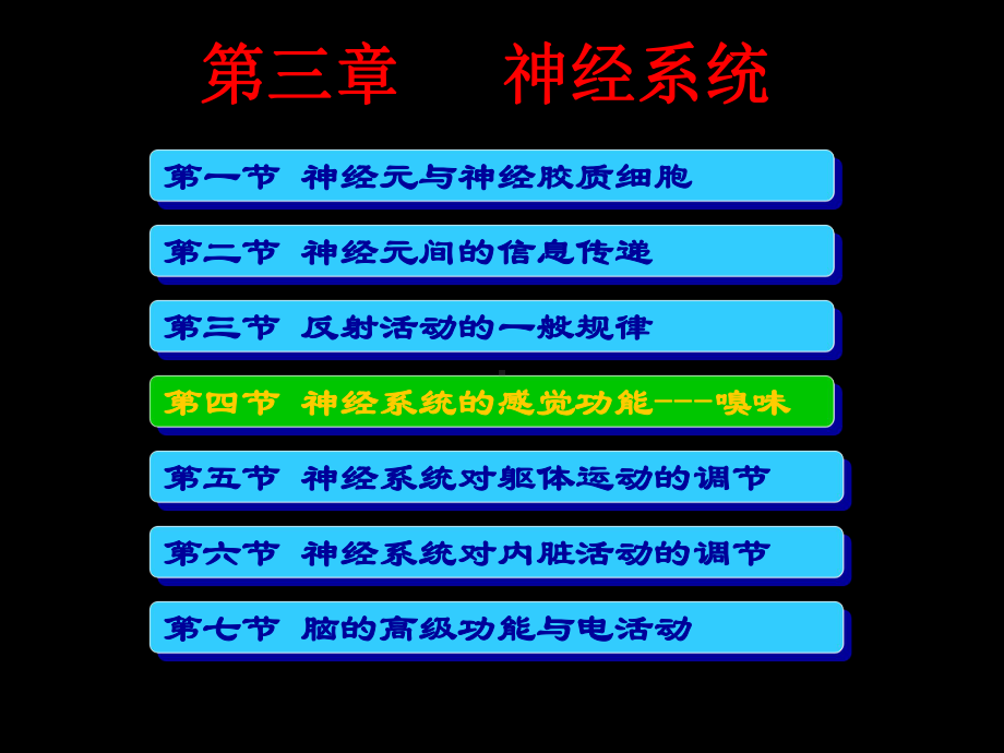 生理学课件：10-4-4 神经系统的感觉功能-嗅味-0.5.ppt_第1页