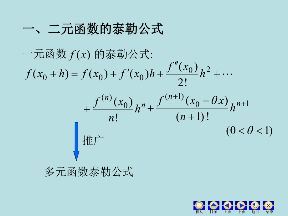 高等数学课件：9.9 二元泰勒公式.ppt_第2页