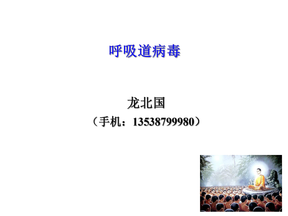 医学微生物学课件：呼吸道病毒.ppt_第1页