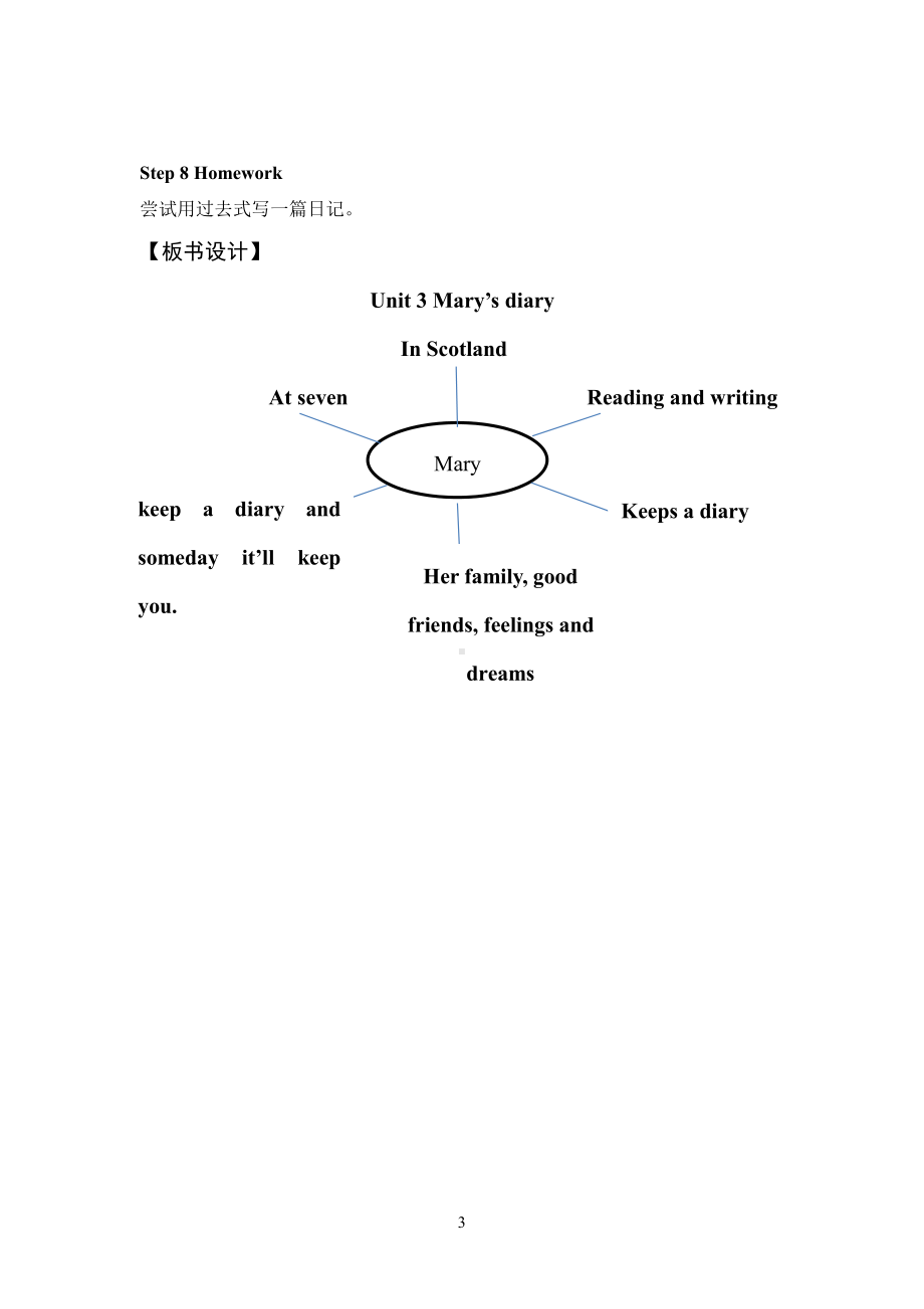 Unit 3 Mary’s diary-Lesson 1-教案、教学设计--公开课-外研剑桥版六年级下册-(配套课件编号：a043e).doc_第3页