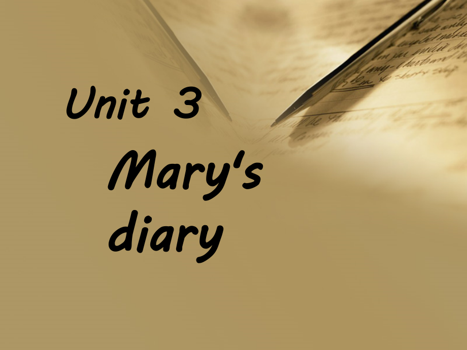 Unit 3 Mary’s diary-Lesson 1-ppt课件-(含教案+视频+音频)--公开课-外研剑桥版六年级下册(编号：a043e).zip