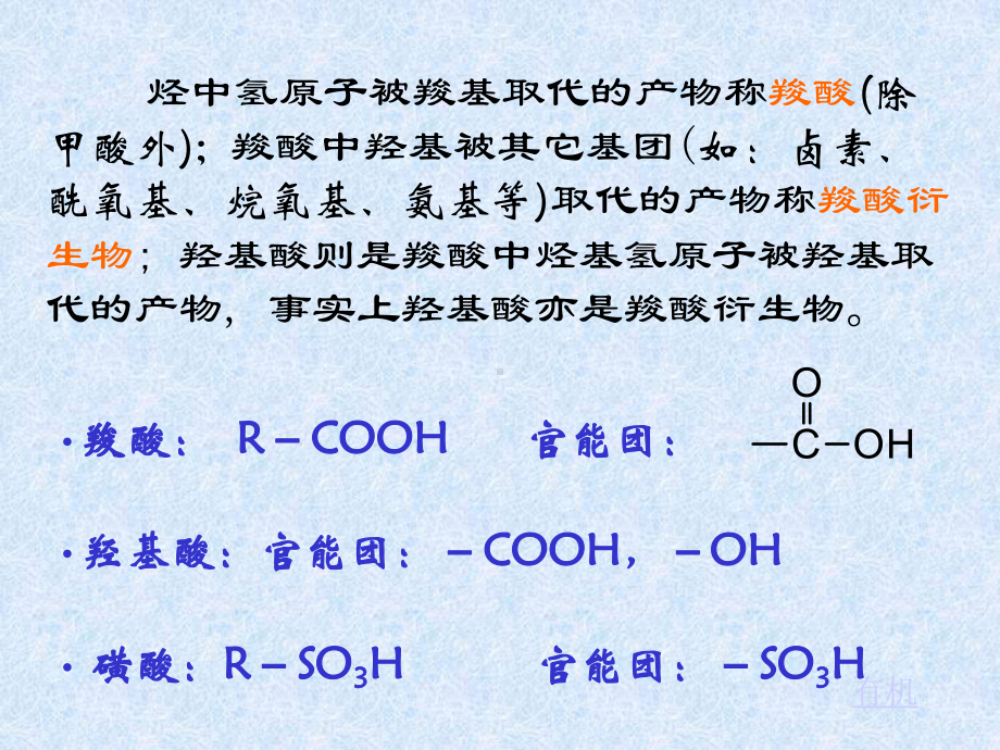 有机化学B课件：第八章 羧酸及其衍生物 羟基酸 磺酸（第一章）.ppt_第2页