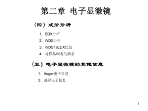 材料研究法方法课件：15 电子显微镜成分分析（第一章）.ppt