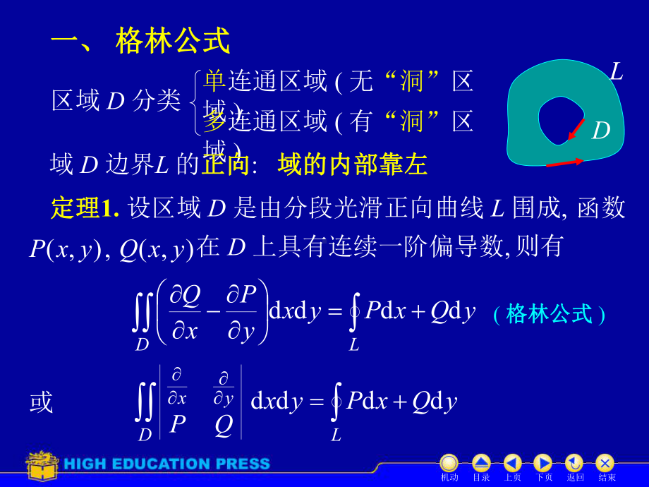 高等数学(同济大学)课件下第10-3格林公式.ppt_第2页