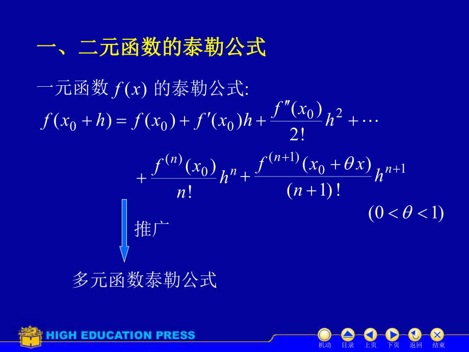 高等数学(同济大学)课件下第8-9二元泰勒公式.ppt_第2页