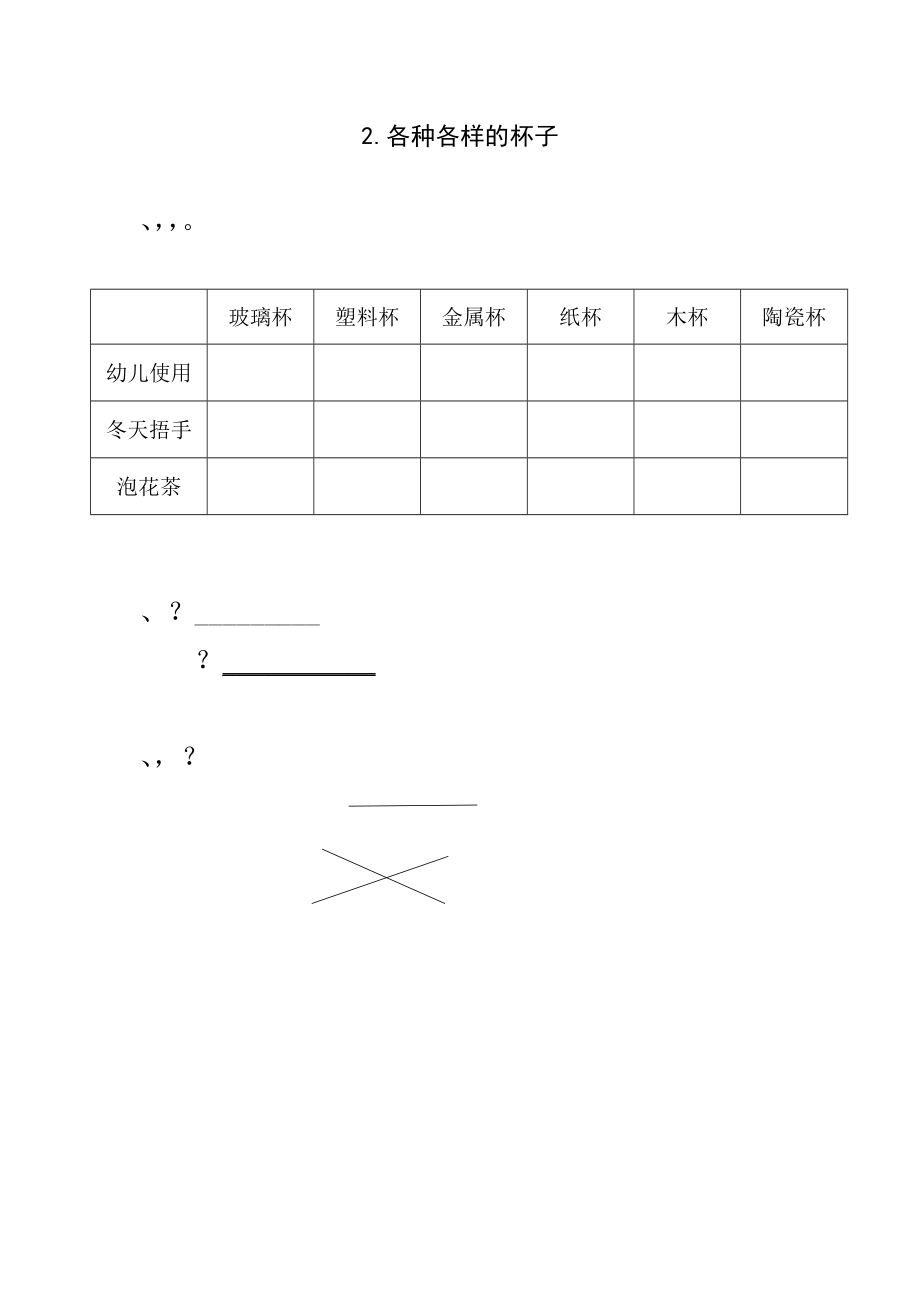 2022新苏教版二年级下册科学2.各种各样的杯子ppt课件（含教案+实验记录单+视频）.zip