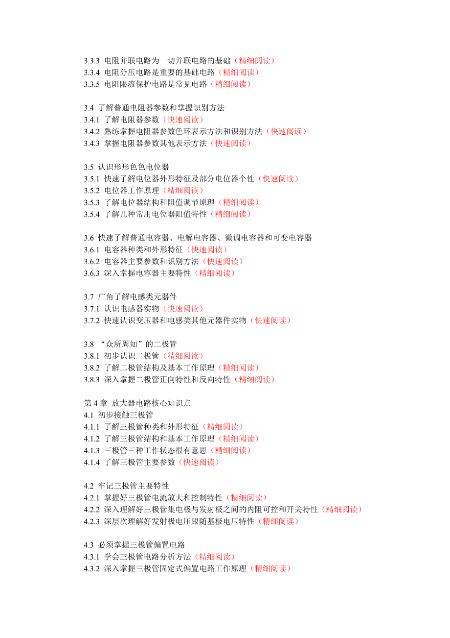 《零起点学电子》各章节阅读要求.doc_第3页