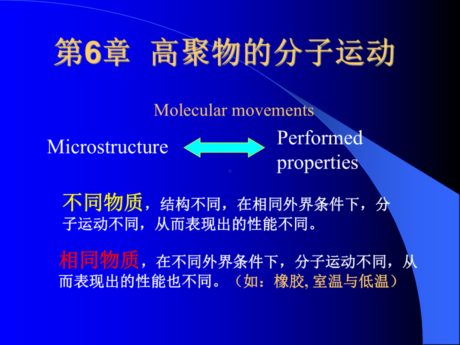 高分子物理课件：第6章（第一章）.ppt_第1页