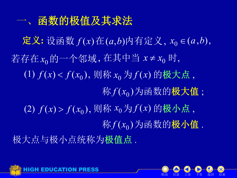 高等数学课件：D3-5极值与最值（第一章）.ppt_第2页