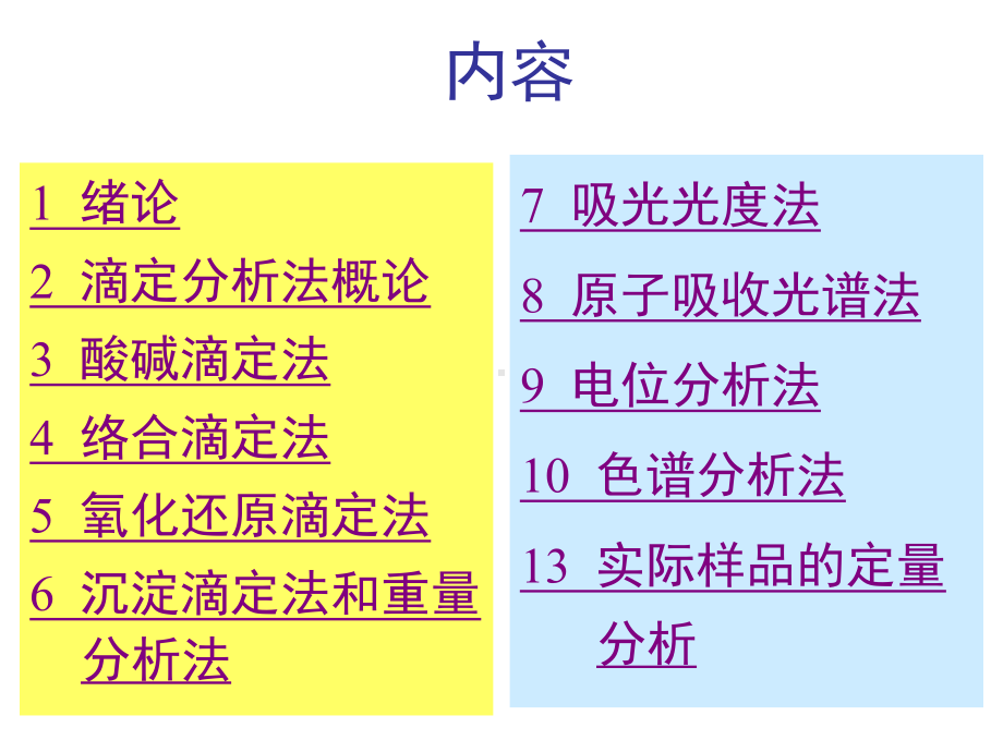 分析化学课件：last（第一章）.ppt_第1页