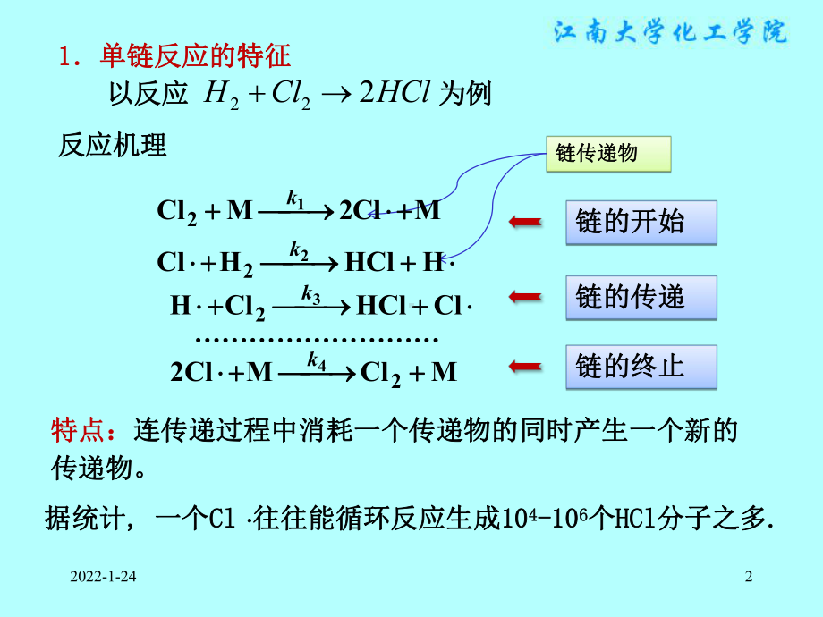 物理化学课件：§11.7链反应.ppt_第2页