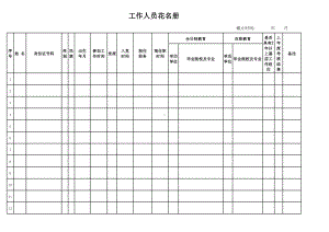 工作人员花名册空白表.xlsx