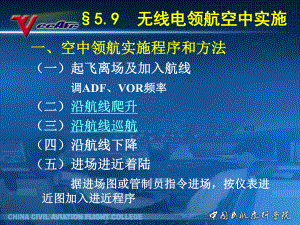 空中领航课件：5[1].9无线电领航空中实施.ppt