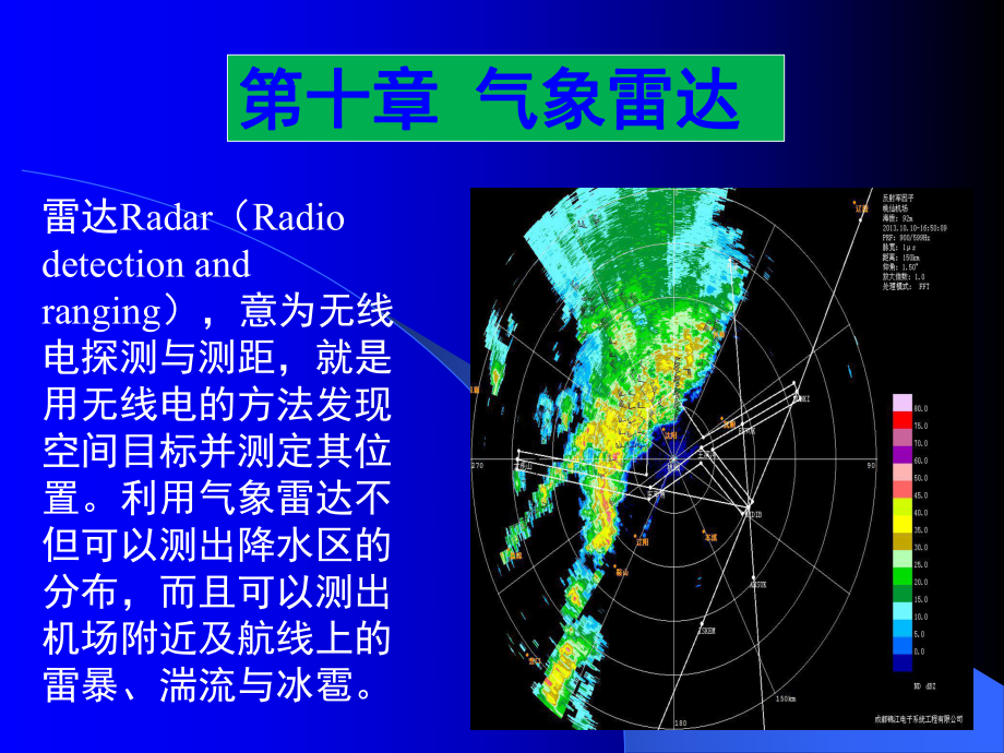 气象课件：10第1节 气象雷达对目标的探测.ppt_第1页