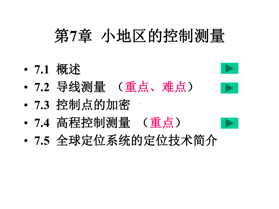 测量学课件：第7章小地区的控制测量08土建.ppt_第1页