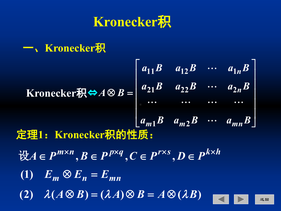 矩阵理论课件：Kronecker积.ppt_第1页