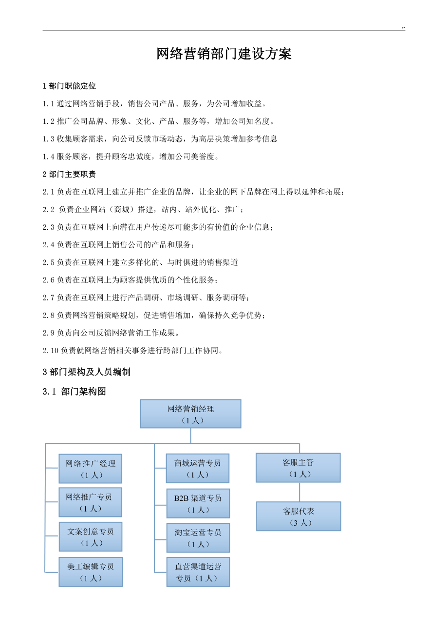 网络营销部门建设规划设计.doc_第2页