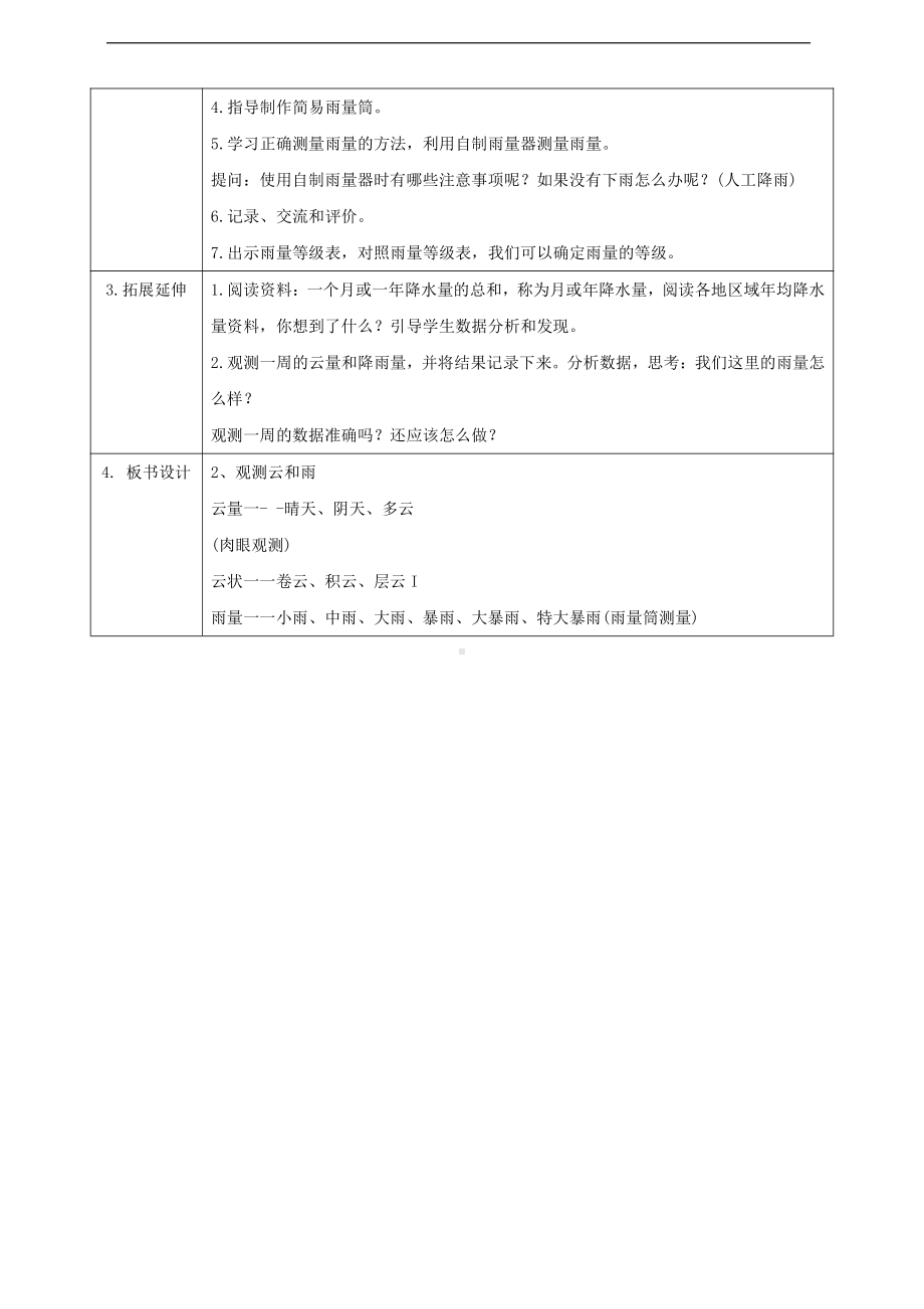 2022新湘科版三年级下册科学3.2《观察云和雨》教案.doc_第3页