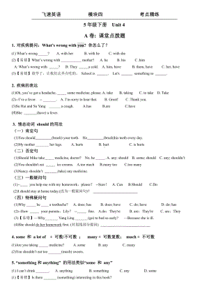 译林英语五下5B U4考点精练.docx