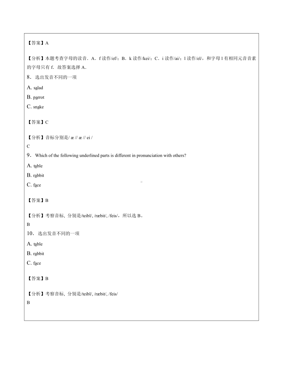 译林版六下英语6B音标专项练习教师版.docx_第3页