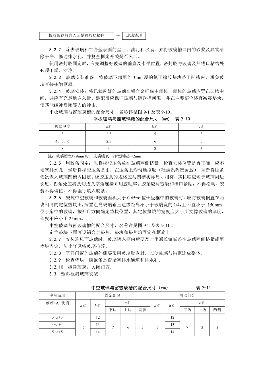 012铝合金框、扇及塑料框、扇玻璃安装工艺.doc_第2页