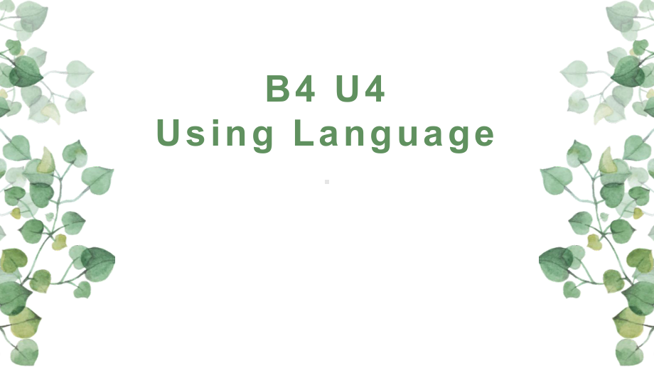 （2019版）新人教版选择性必修第一册Unit 4Build up your language ppt课件.pptx_第1页