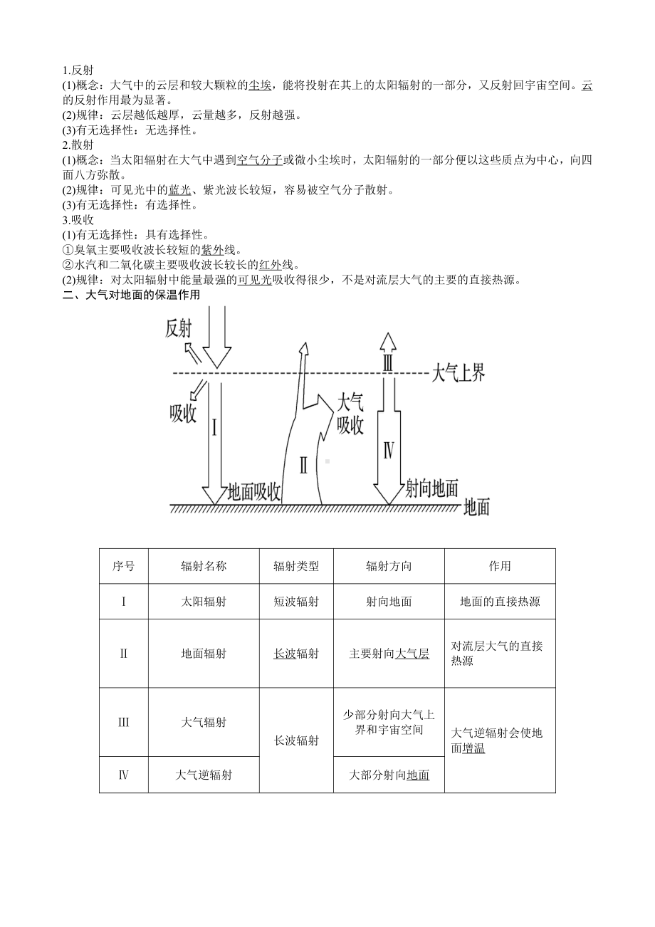 （新教材）2021新湘教版高中地理必修第一册第3章第2节 大气的受热过程 导学案.docx_第2页