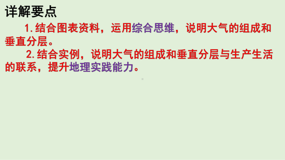 （新教材）2021新湘教版高中地理必修第一册3.1大气的组成与垂直分层教材详解 ppt课件.pptx_第2页