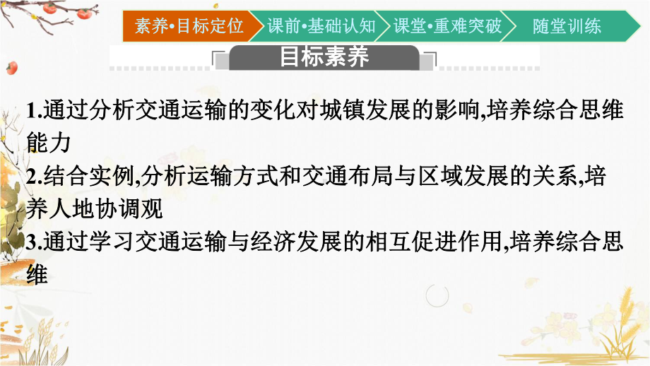 （新教材）2021新湘教版高中地理必修第二册4.1 交通运输与区域发展ppt课件.pptx_第2页