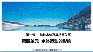 （新教材）2021鲁教版高中地理选择性必修一4.1 陆地水体及其相互关系 ppt课件.pptx