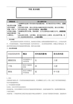 （新教材）2021新湘教版高中地理必修第一册2.1 流水地貌 学案.doc