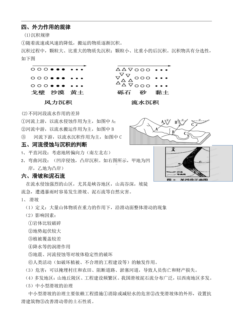 （新教材）2021新湘教版高中地理必修第一册2.1 流水地貌 学案.doc_第3页