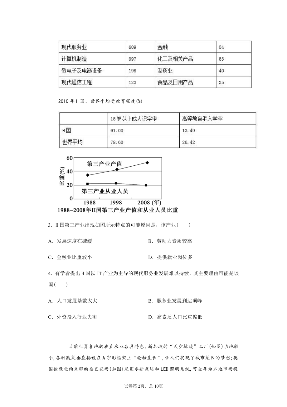 （新教材）2021鲁教版高中地理必修二第三章章末检测(含解析).docx_第2页