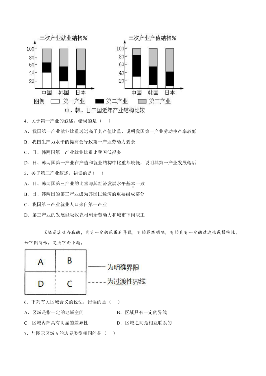 （新教材）2021人教版高中地理选择性必修二综合检测题（一）.docx_第2页