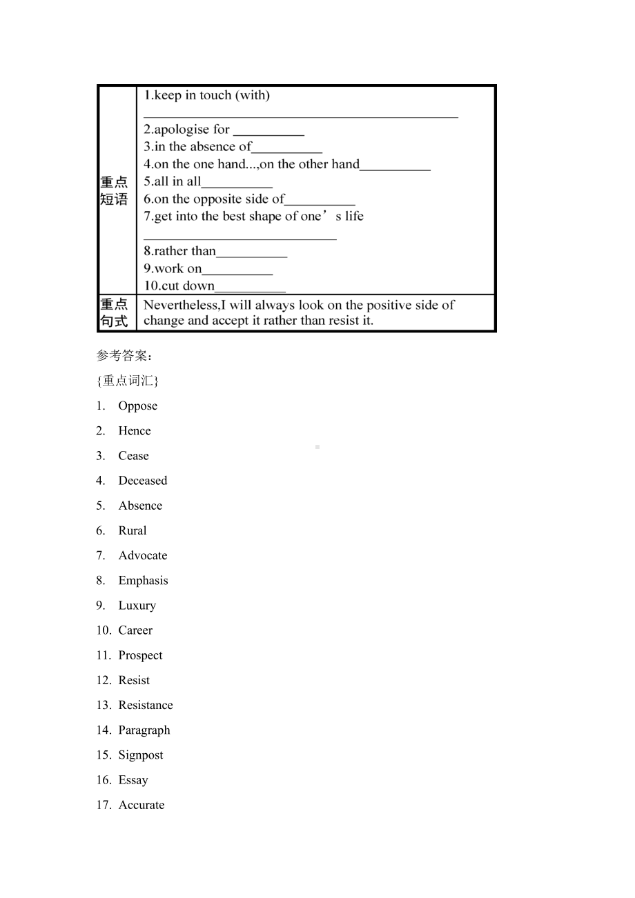 （2019版）新人教版选择性必修第一册Unit 2 - Section CUsing Language 重点解析讲义（含答案）.doc_第2页