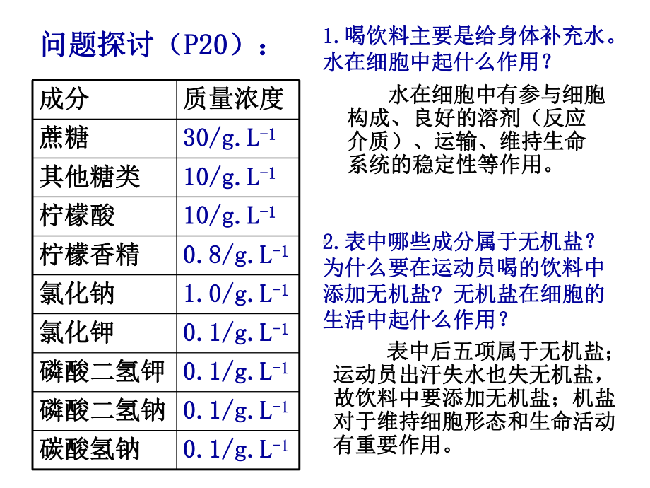 （新教材）2019新人教版高中生物必修一2.2细胞中的无机物ppt课件.ppt_第2页