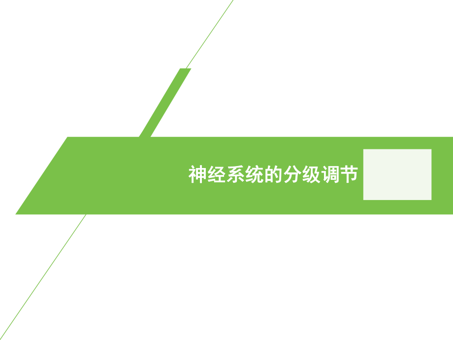 （新教材）2019人教版高中生物选择性必修一2.4 神经系统的分级调节ppt课件.pptx_第1页