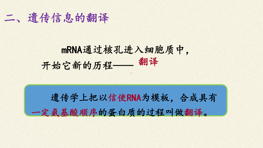 （新教材）2019新人教版高中生物必修二4.1基因指导蛋白质的合成（第二课时）ppt课件.pptx_第3页