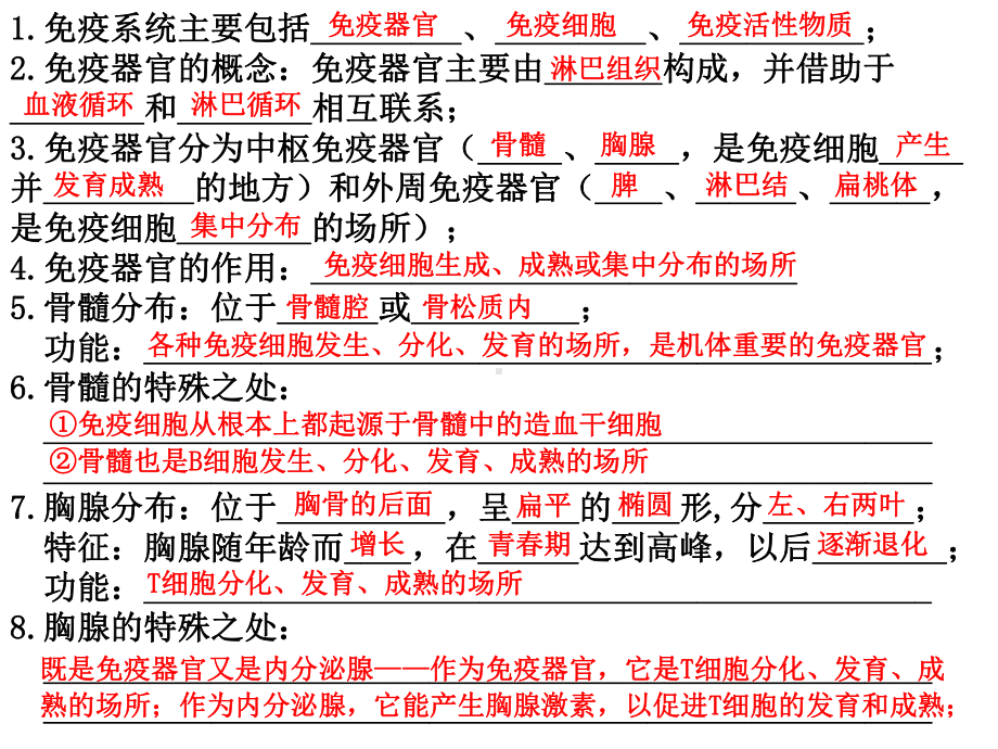 （新教材）2019人教版高中生物选择性必修一知识点背诵 第4章 免疫调节 期末复习课件.pptx_第2页