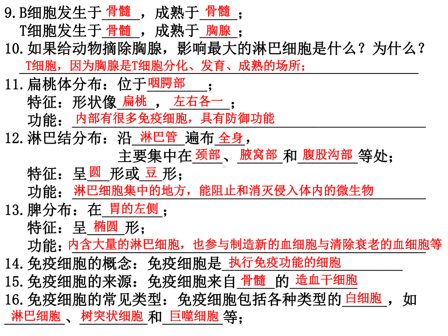 （新教材）2019人教版高中生物选择性必修一知识点背诵 第4章 免疫调节 期末复习课件.pptx_第3页