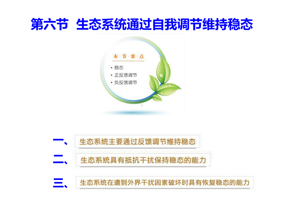 3.6生态系统通过自我调节维持稳态ppt课件-（新教材）2019新浙科版高中生物选择性必修二(01).pptx_第1页