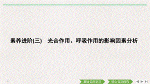 （新教材）2019新人教版高中生物必修一素养进阶(三)　光合作用、呼吸作用的影响因素分析ppt课件.pptx