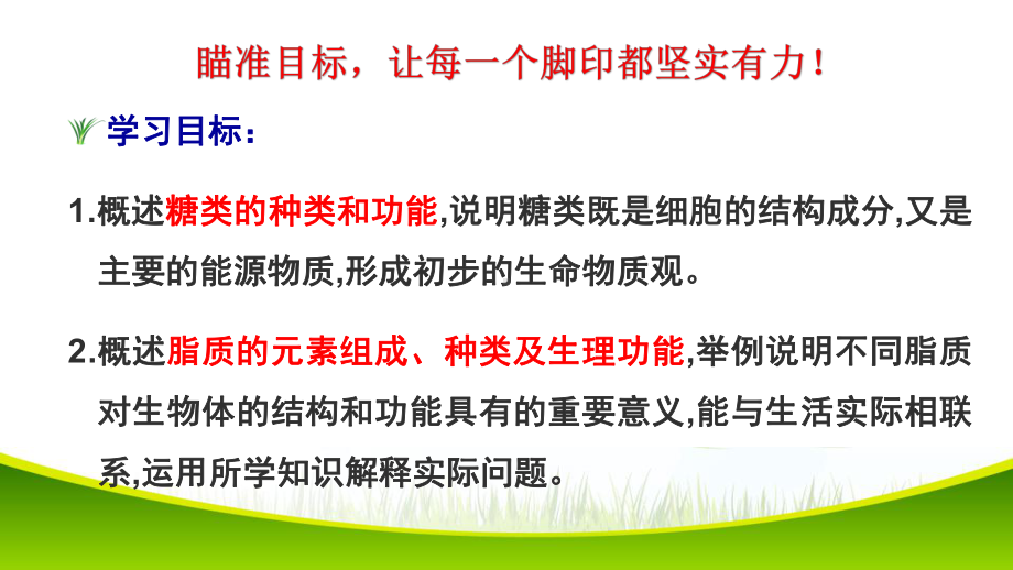 2.3 细胞中糖类和脂质 ppt课件-（新教材）2019新人教版高中生物必修一.pptx_第2页