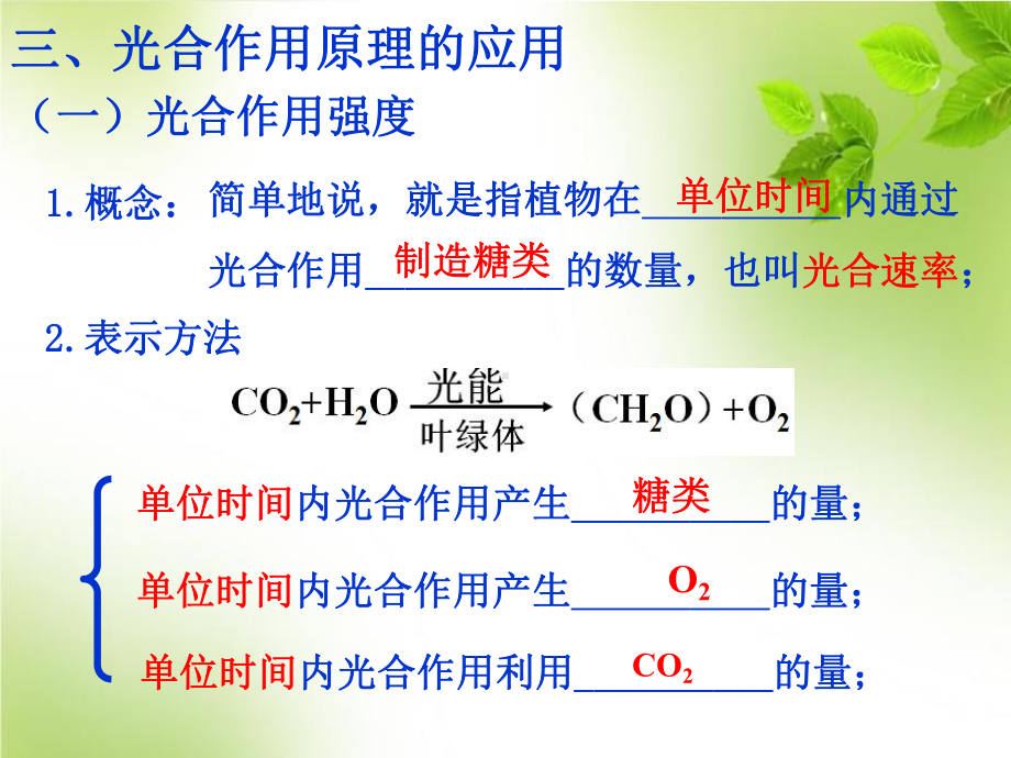 5.4 光合作用的原理与应用 (第4课时) ppt课件-（新教材）2019新人教版高中生物必修一.pptx_第3页