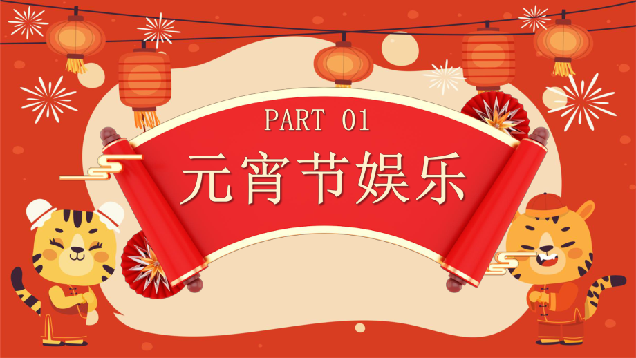 2022喜迎元宵节中国风正月十五元宵节猜灯谜庙会活动PPT课件（带内容）.ppt_第3页