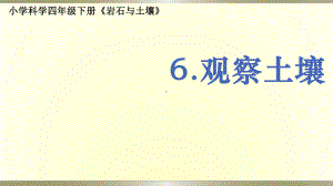 小学科学教科版四年级下册第三单元第6课《观察土壤》课件6（2021新版）.pptx