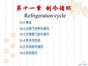 上海交大工程热力学(第四版)课件-第11章-制冷循环.ppt