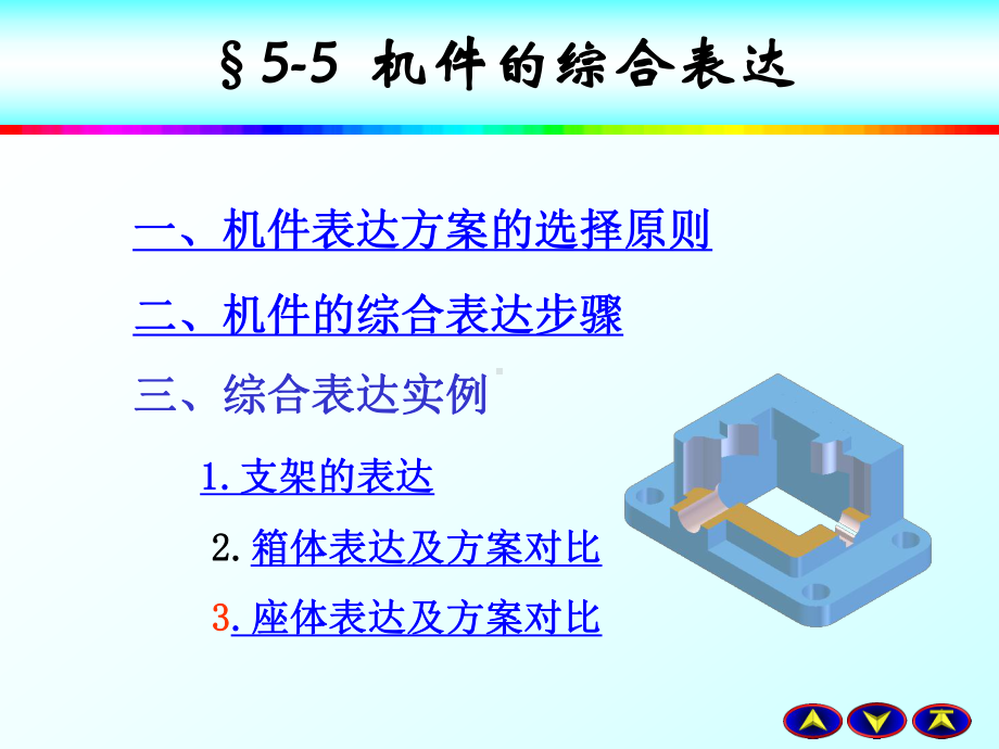 工程制图课件：5-5 机件的综合表达150618.ppsx_第1页