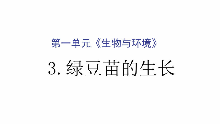 2022新教科版五年级下册科学1.3绿豆苗的生长 ppt课件（含视频）.zip